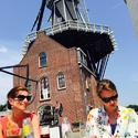 Team bij de molen